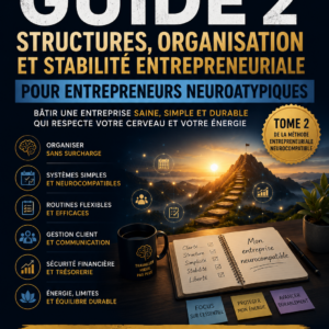MARTIN MÉTHODE — VERSION  NEUROATYPIQUE GUIDE 2 STRUCTURER ET STABILISER SON  ENTREPRISE QUAND ON EST TDAH OU  NEUROATYPIQUE